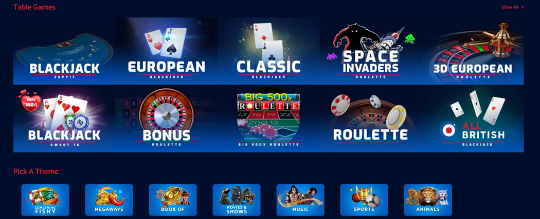 All british casino games